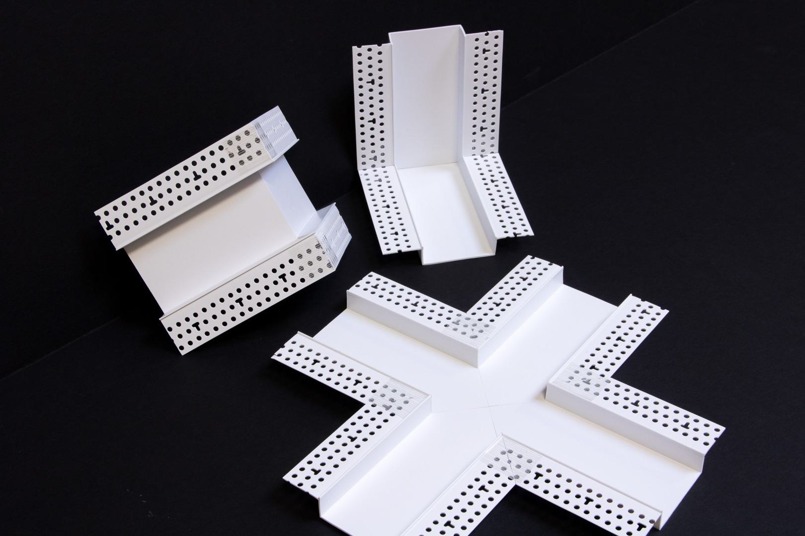 Architectural Intersections make quick work of projects that require intersecting reveals, saving time on labor intensive mitering. Architectural Intersections make quick work of projects that require intersecting reveals, saving time on labor intensive mitering.