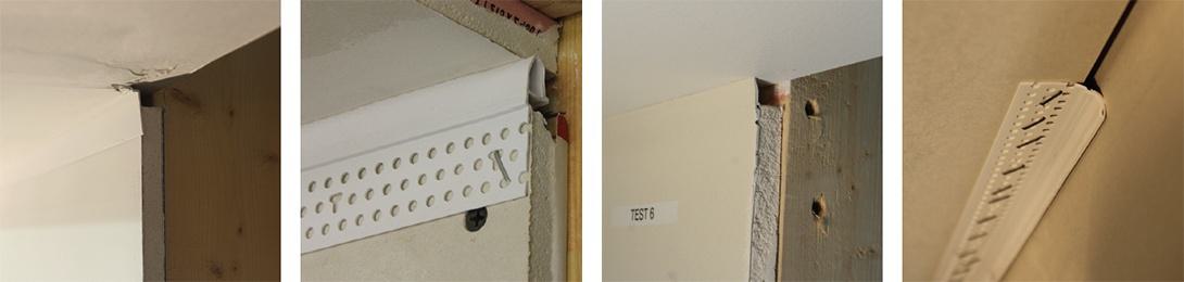 The Trim-Tex manufacturing and materials team explored various material blends to reach a final mixture that gave the product the flexibility and rigidity the product needed to move with the building. The Trim-Tex manufacturing and materials team explored various material blends to reach a final mixture that gave the product the flexibility and rigidity the product needed to move with the building.