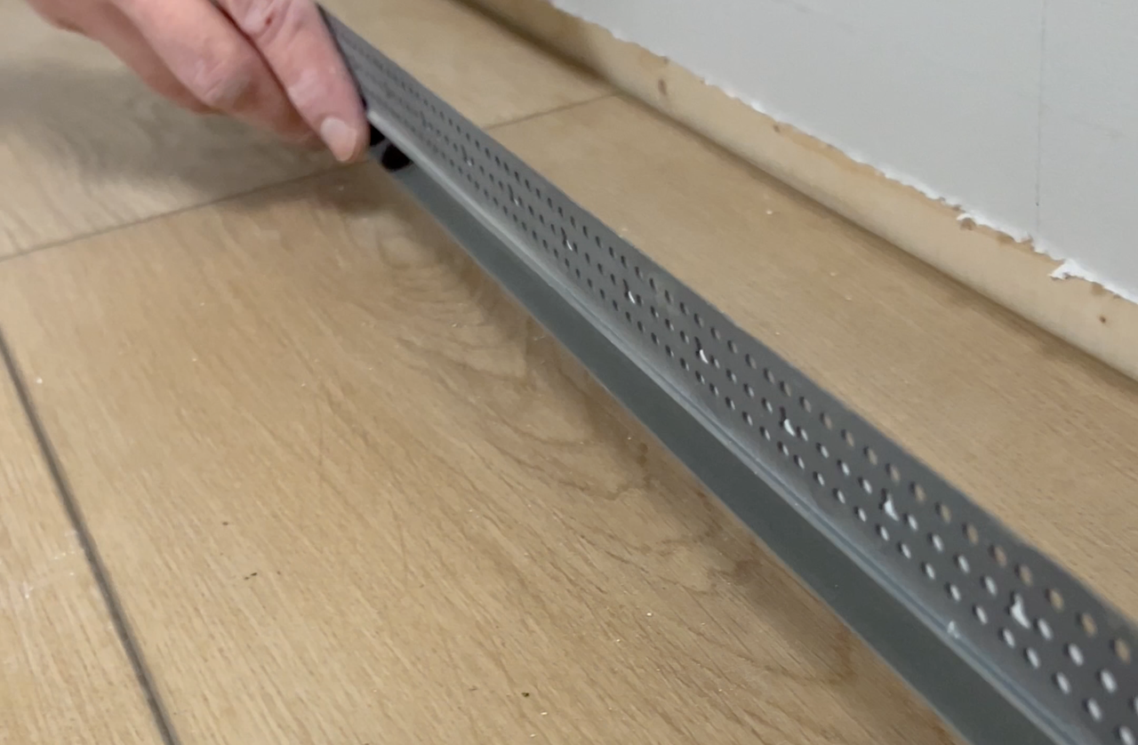Use F Reveal Bead for Modern Base Trim (with No Baseboards!) | Trim-Tex