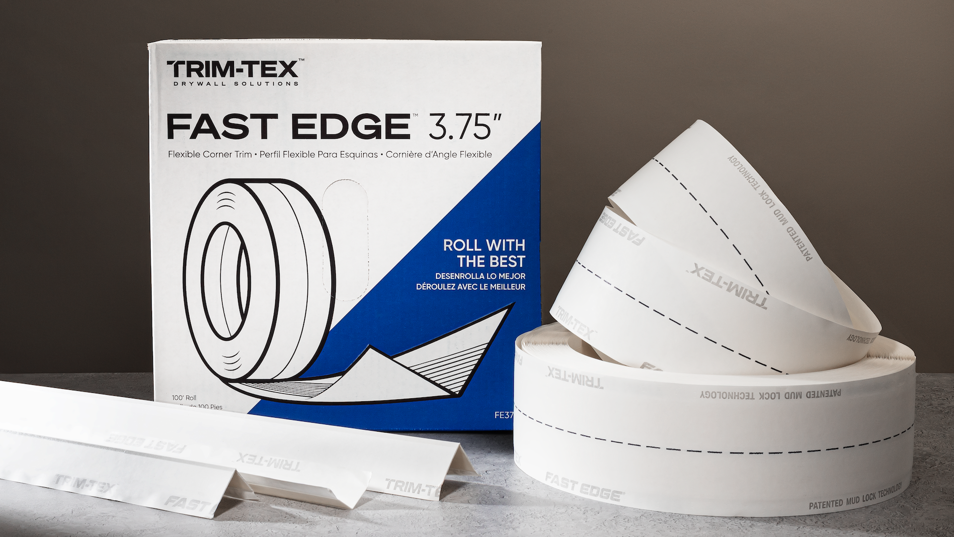 Trim-Tex Fast Edge family of corner beads including Fast Edge Paper and Fast Edge Roll