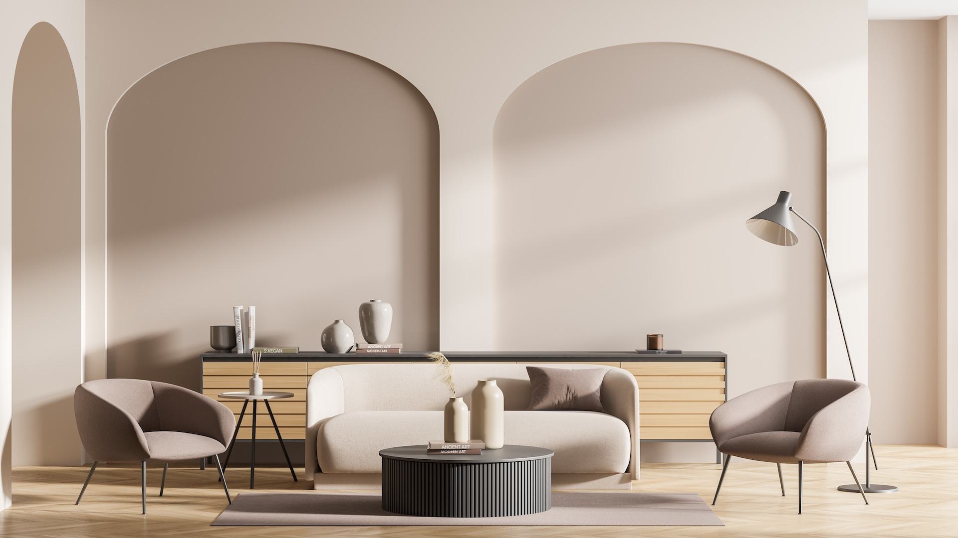 Tendencias en diseño de interiores con paneles de yeso 2025 curvas y arcos